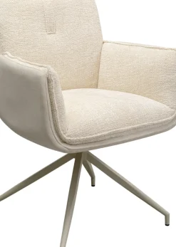Snurrstol med Armstöd Hilla - Vit - KARE Design