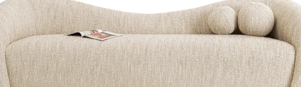 Sofa Livia - Melange Cream 3-Sits - KARE Design