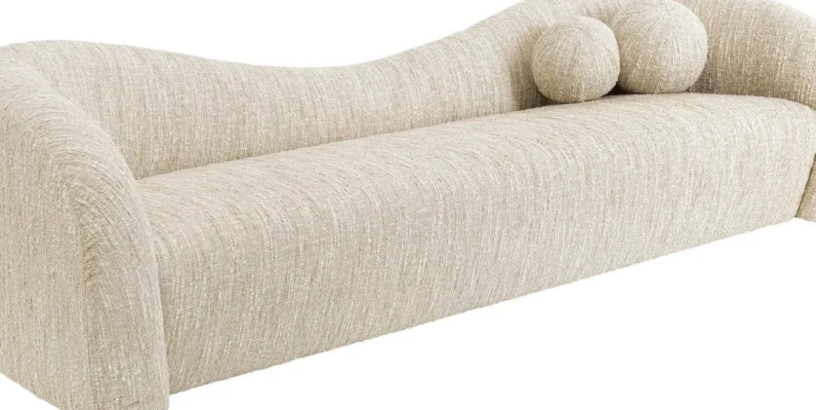 Sofa Livia - Melange Cream 3-Sits - KARE Design