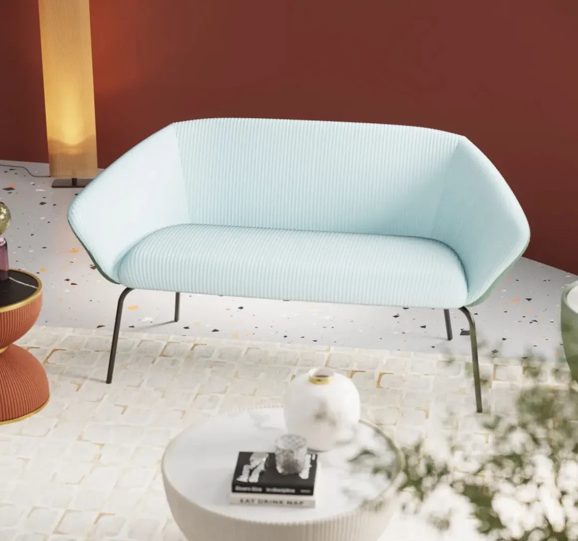 Soffa Ballabile 2-sits, 163cm - KARE Design
