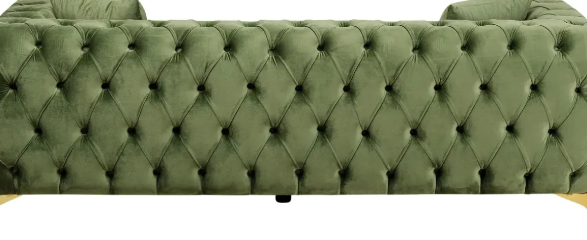 Soffa Bellissima 2-Sits, Sammetsgrön, 200cm - KARE Design