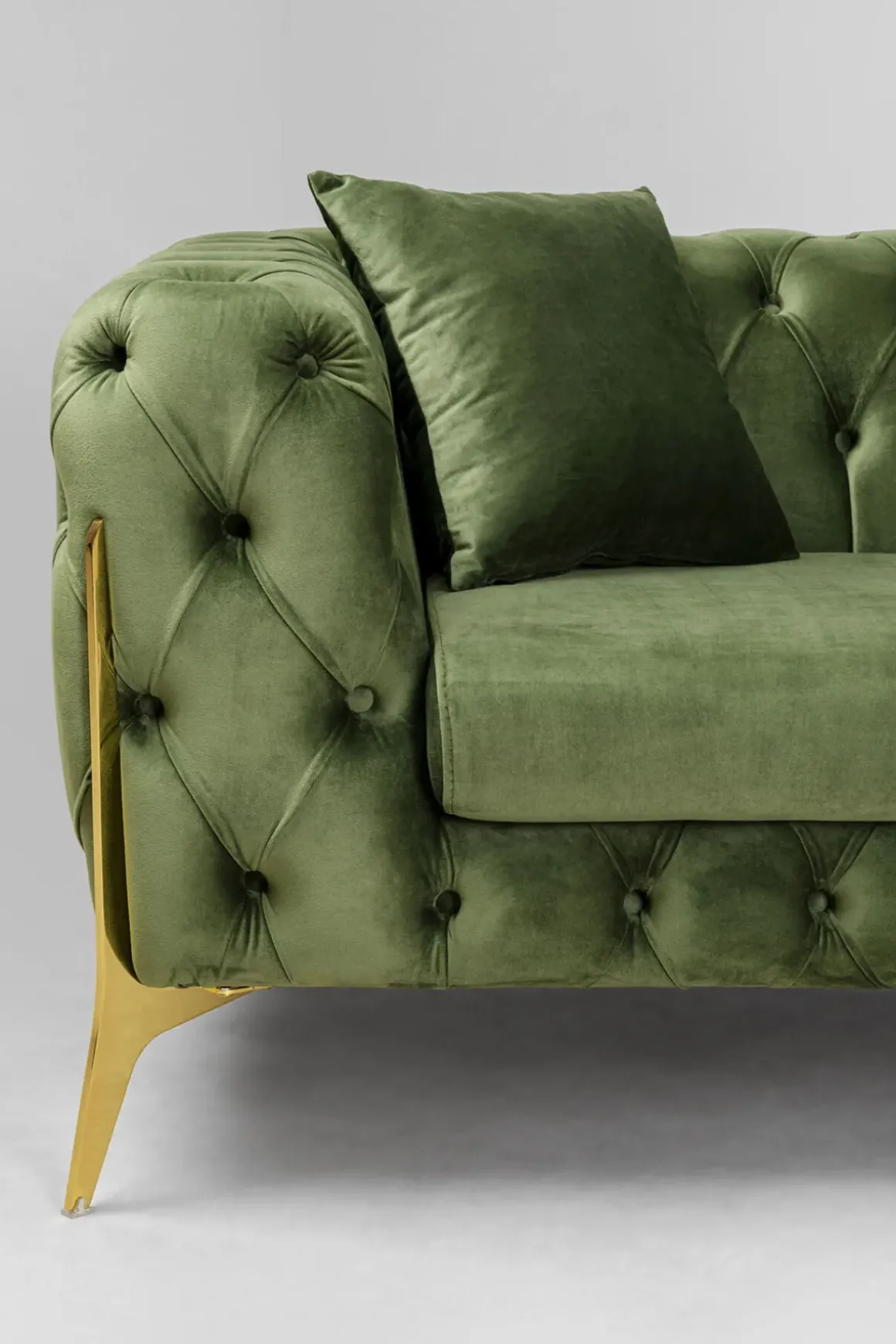 Soffa Bellissima 2-Sits, Sammetsgrön, 200cm - KARE Design