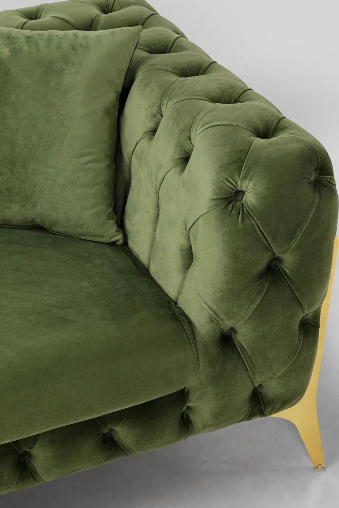 Soffa Bellissima 2-Sits, Sammetsgrön, 200cm - KARE Design