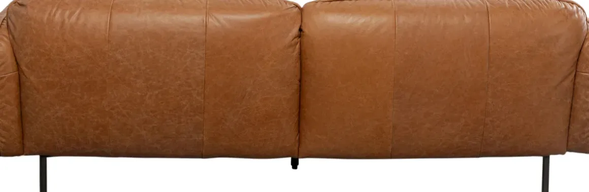 Soffa Calgary Smart - Ljusbrunt Läder, 226cm - KARE Design
