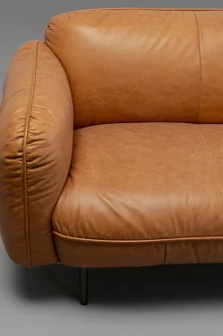Soffa Calgary Smart - Ljusbrunt Läder, 226cm - KARE Design