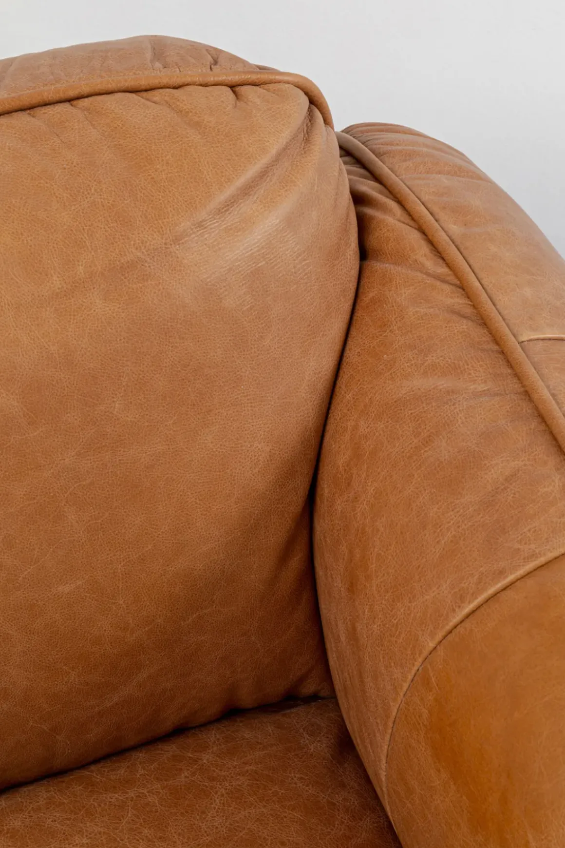 Soffa Calgary Smart - Ljusbrunt Läder, 226cm - KARE Design