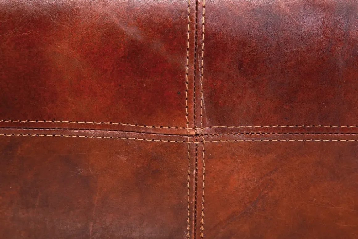 Soffa Cigar Lounge - Brun Läder, 3-Sits - KARE Design