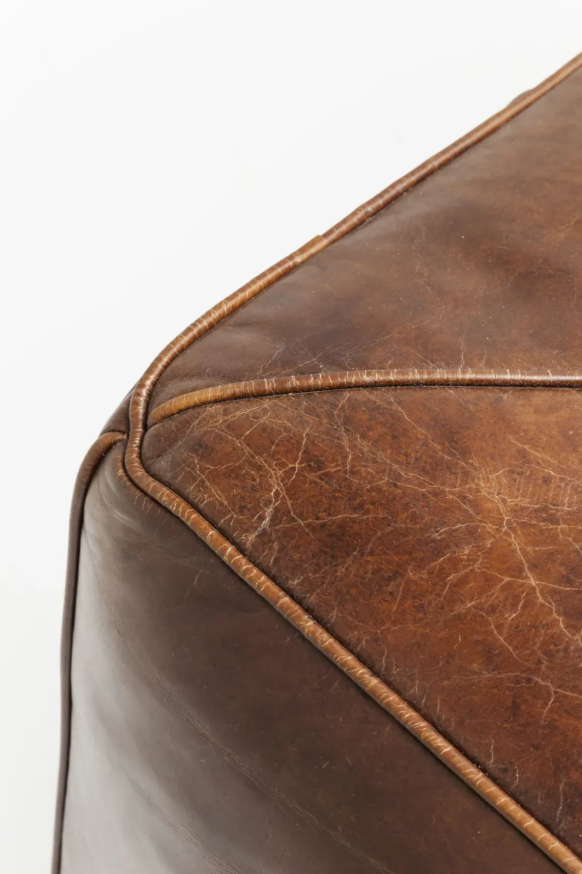 Soffa Cubetto - Brun Läder, 3-Sits - KARE Design