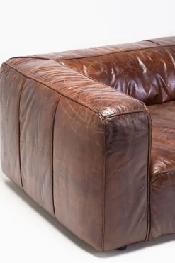 Soffa Cubetto - Brun Läder XL, 3-Sits - KARE Design