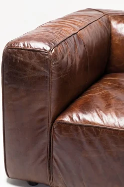 Soffa Cubetto - Brun Läder XL, 3-Sits - KARE Design