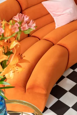 Soffa Del Wave Orange - KARE Design