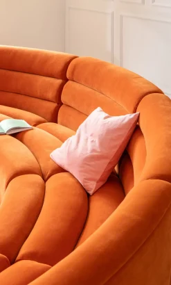 Soffa Del Wave Orange - KARE Design