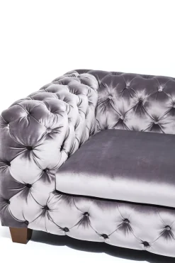 Soffa Desire - Grå Sammet, 3-Sits - KARE Design