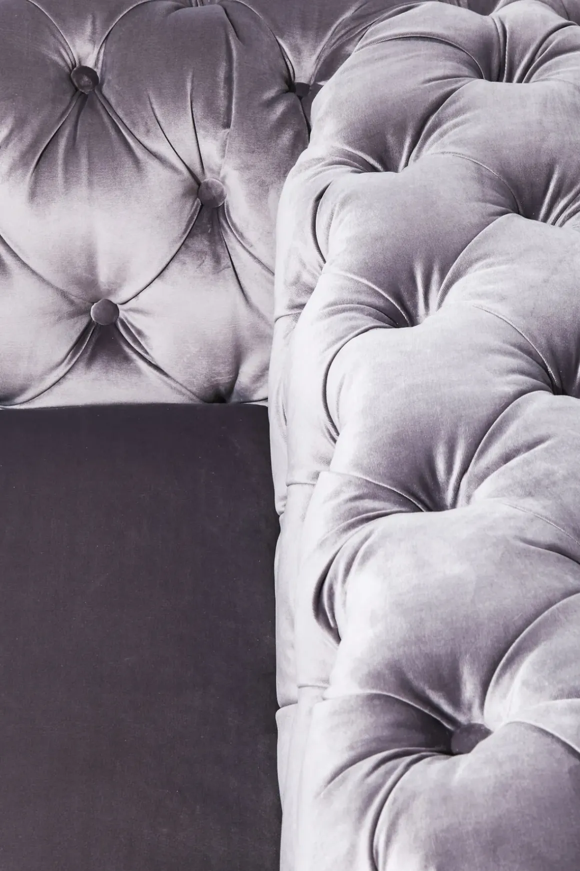 Soffa Desire - Grå Sammet, 3-Sits - KARE Design