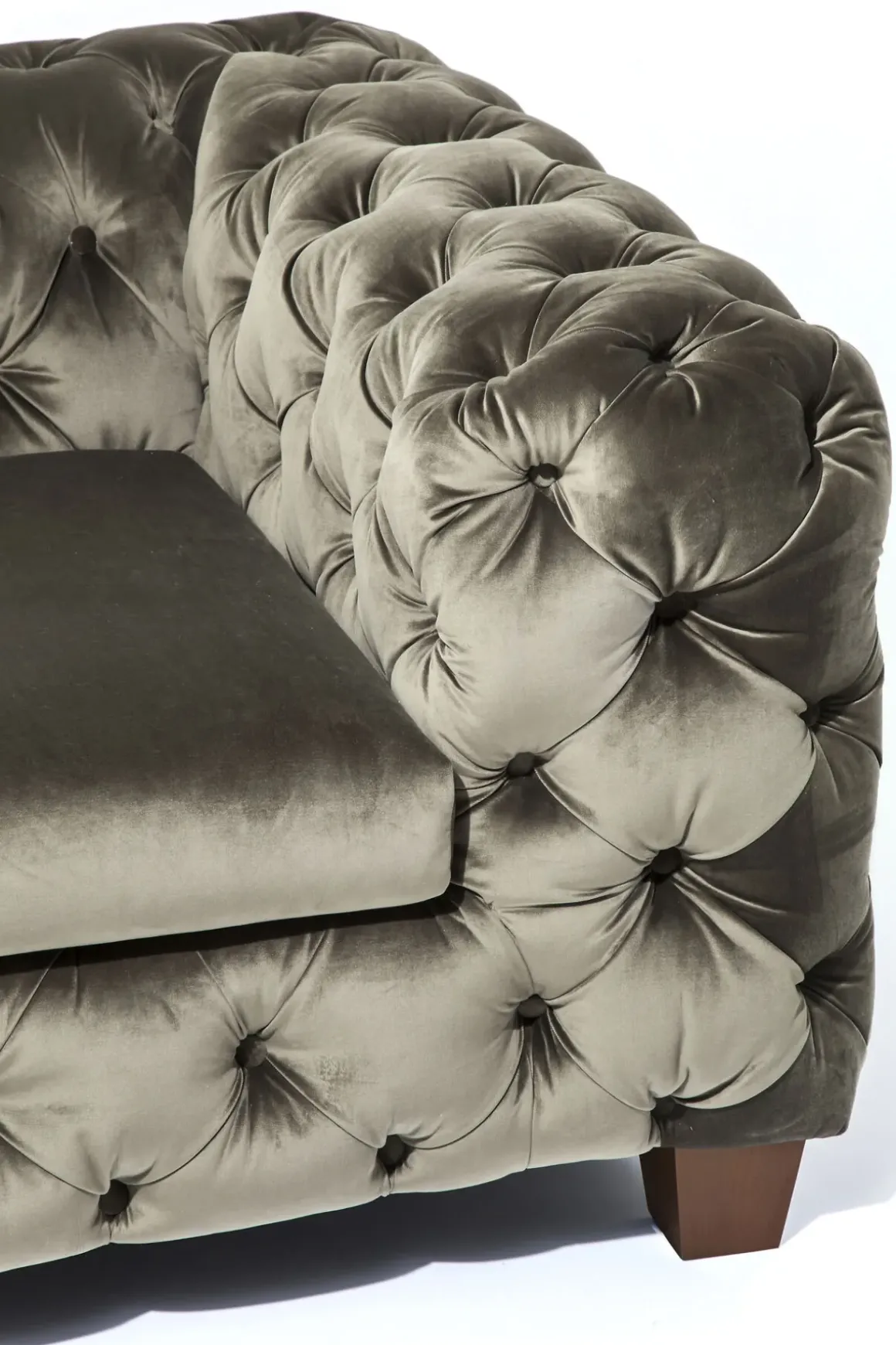 Soffa Desire - Khaki Sammet, 3-Sits - KARE Design