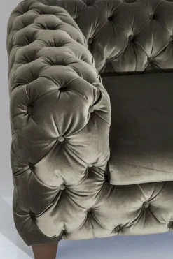 Soffa Desire - Khaki Sammet, 3-Sits - KARE Design