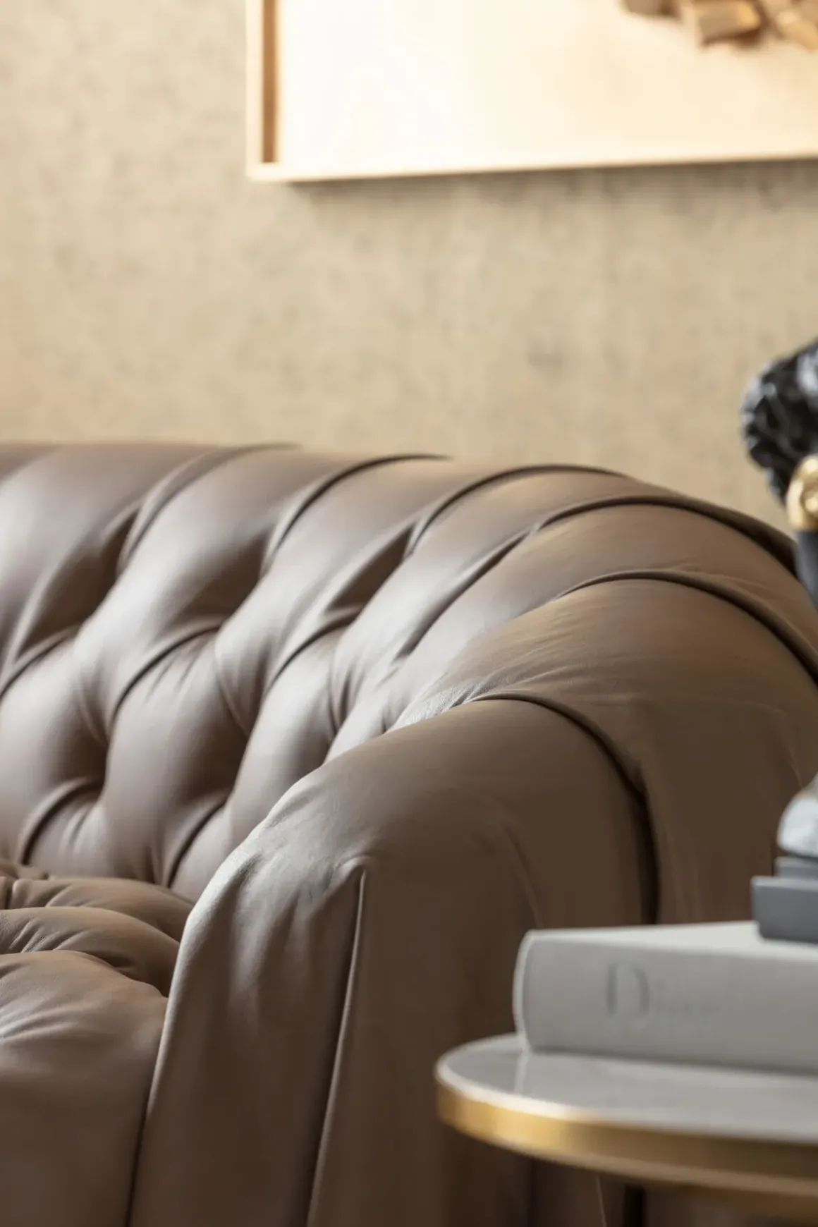 Soffa Drapes - Läder, 226cm - KARE Design