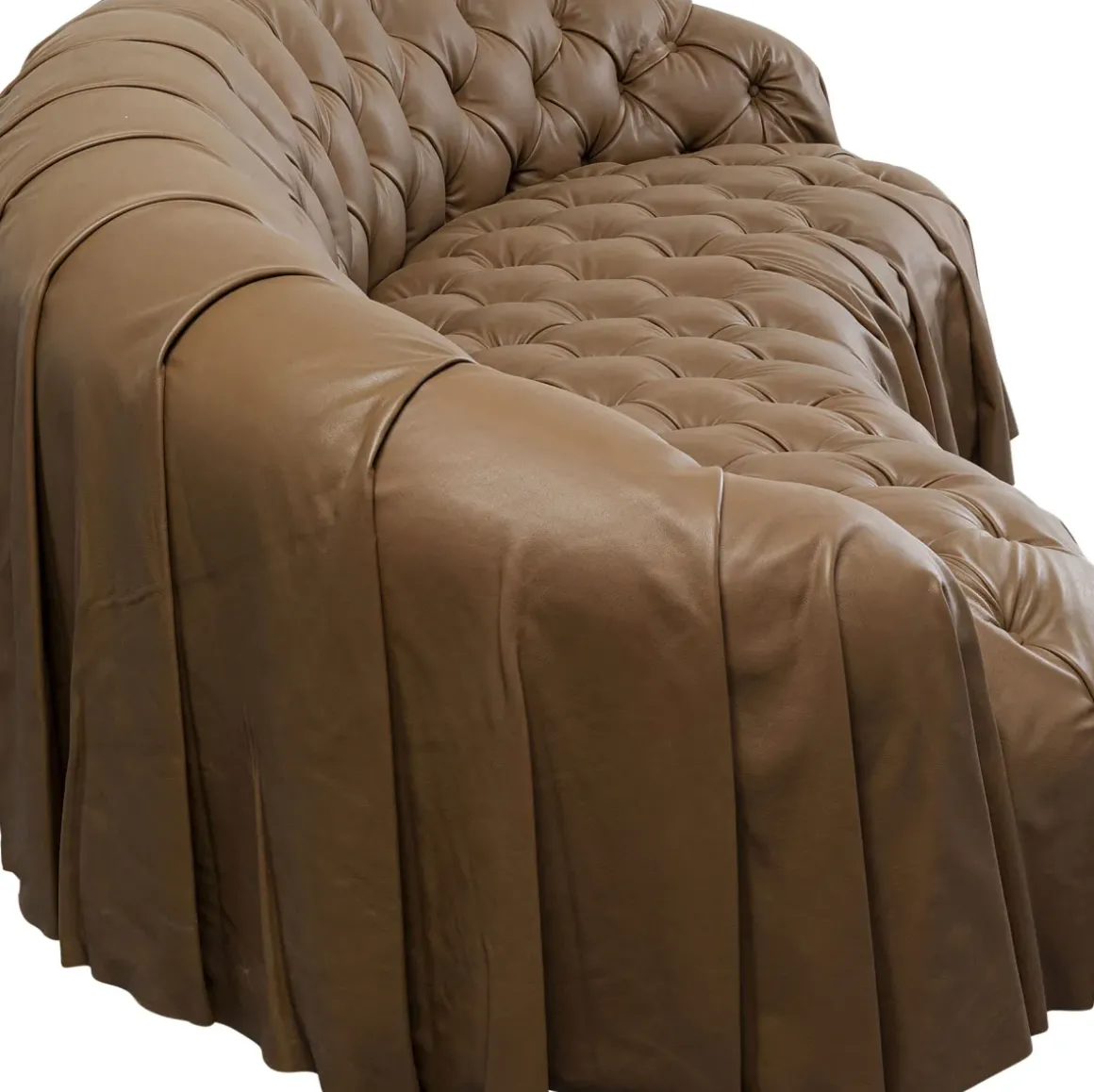 Soffa Drapes - Läder, 226cm - KARE Design