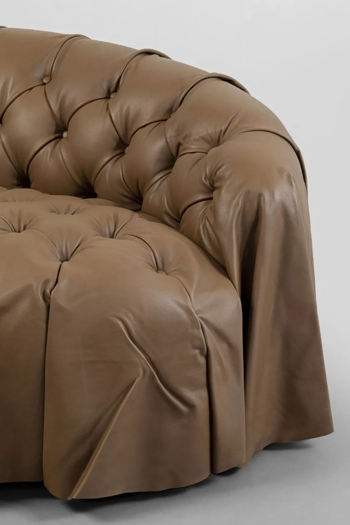 Soffa Drapes - Läder, 226cm - KARE Design
