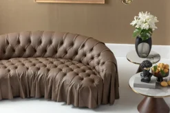 Soffa Drapes - Läder, 226cm - KARE Design