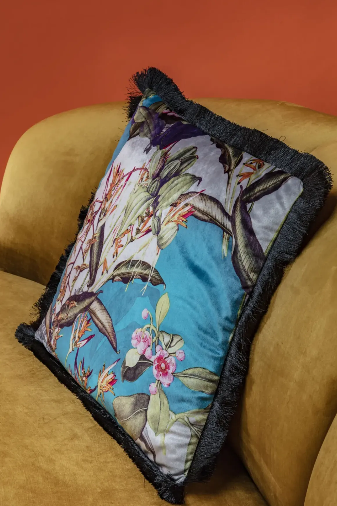 Soffa Dschinn - Bärnsten Sammet, 3-Sits - KARE Design