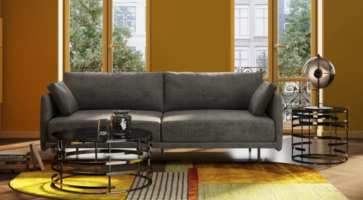 Soffa Edna - Brun 3-sits - KARE Design