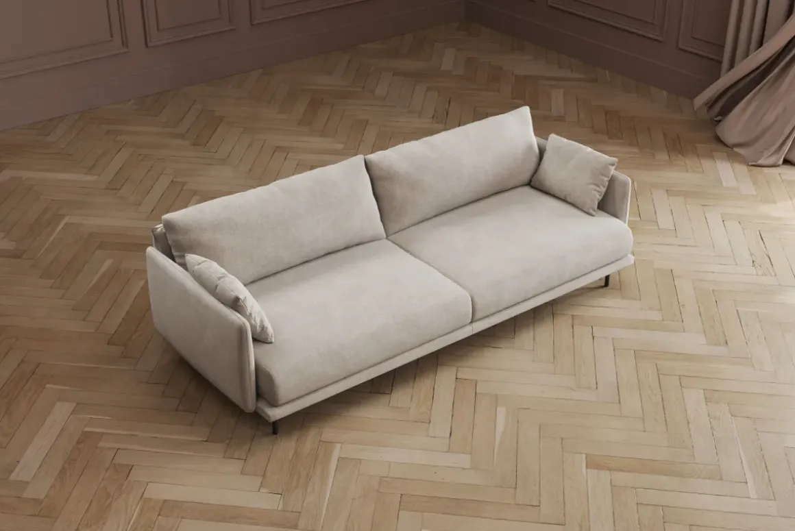 Soffa Edna - Cream 3-sits - KARE Design