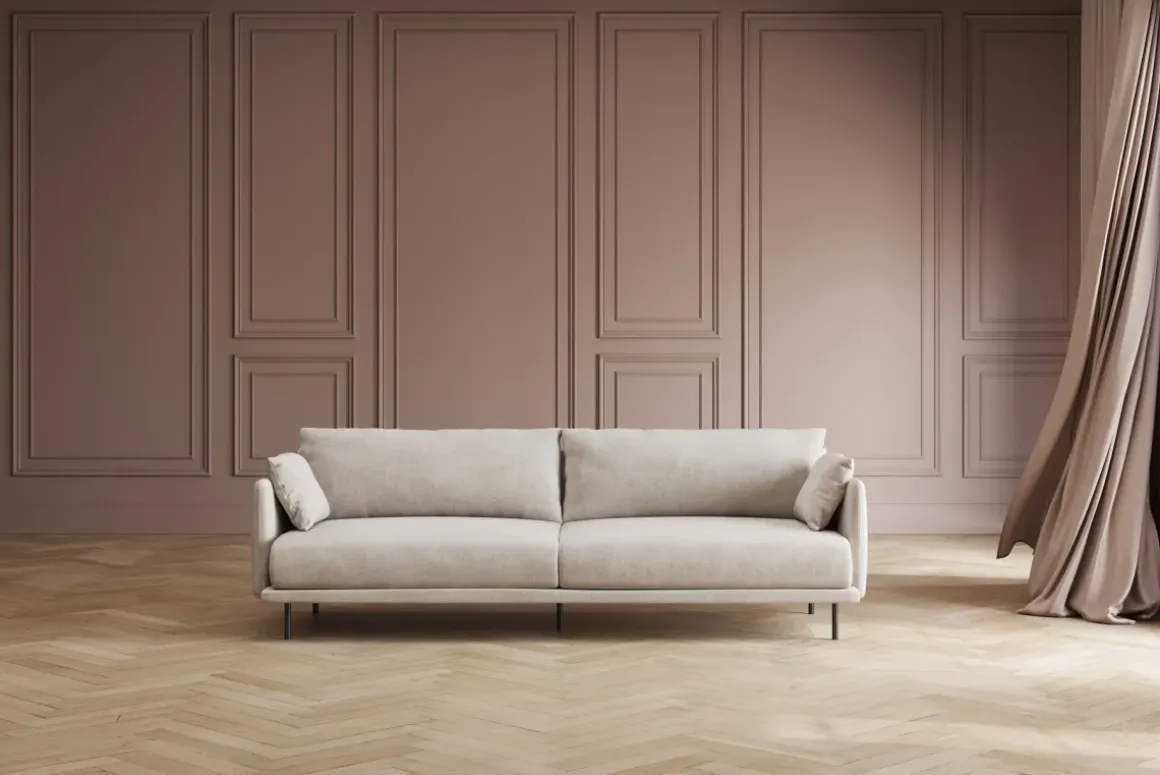 Soffa Edna - Cream 3-sits - KARE Design