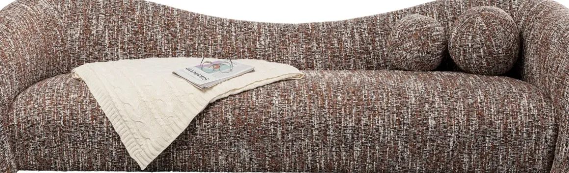 Soffa Livia - Melange Brown 3-sits - KARE Design