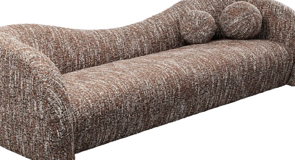 Soffa Livia - Melange Brown 3-sits - KARE Design