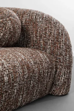 Soffa Livia - Melange Brown 3-sits - KARE Design