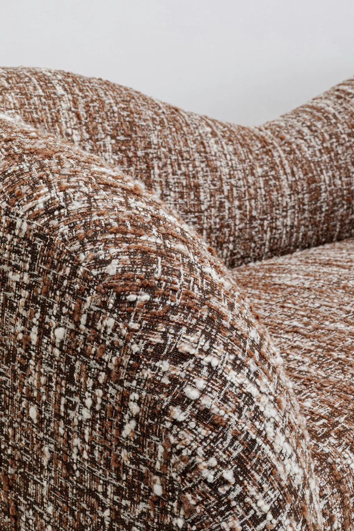 Soffa Livia Melange - Brun, 201cm - KARE Design