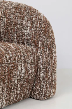 Soffa Livia Melange - Brun, 201cm - KARE Design
