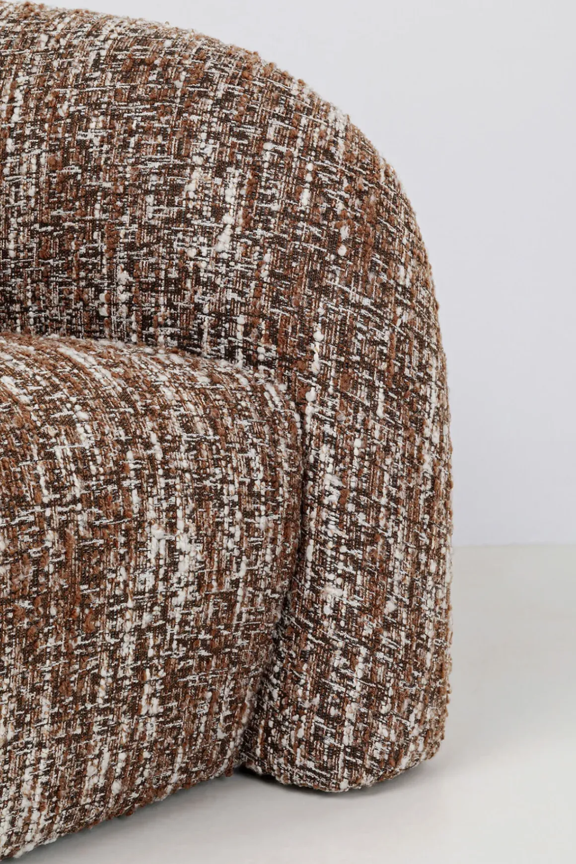 Soffa Livia Melange - Brun, 201cm - KARE Design
