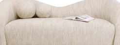 Soffa Livia Melange - Cream, 201cm - KARE Design