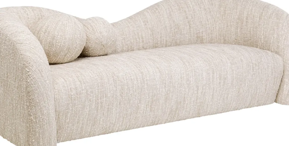 Soffa Livia Melange - Cream, 201cm - KARE Design