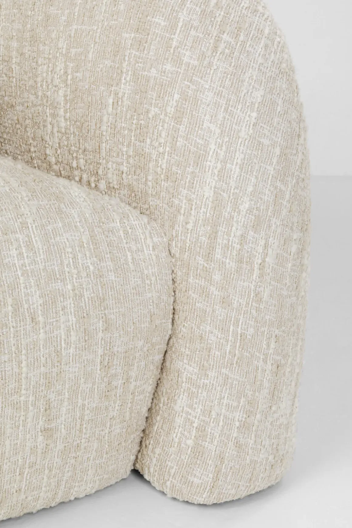 Soffa Livia Melange - Cream, 201cm - KARE Design