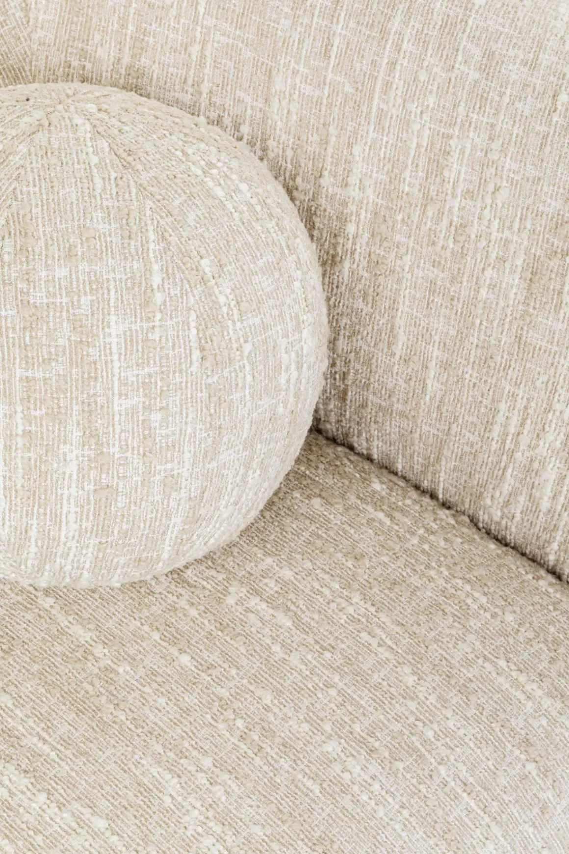 Soffa Livia Melange - Cream, 201cm - KARE Design