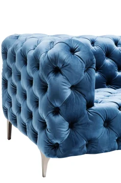 Soffa Look 2-sits Velvet Blå - KARE Design