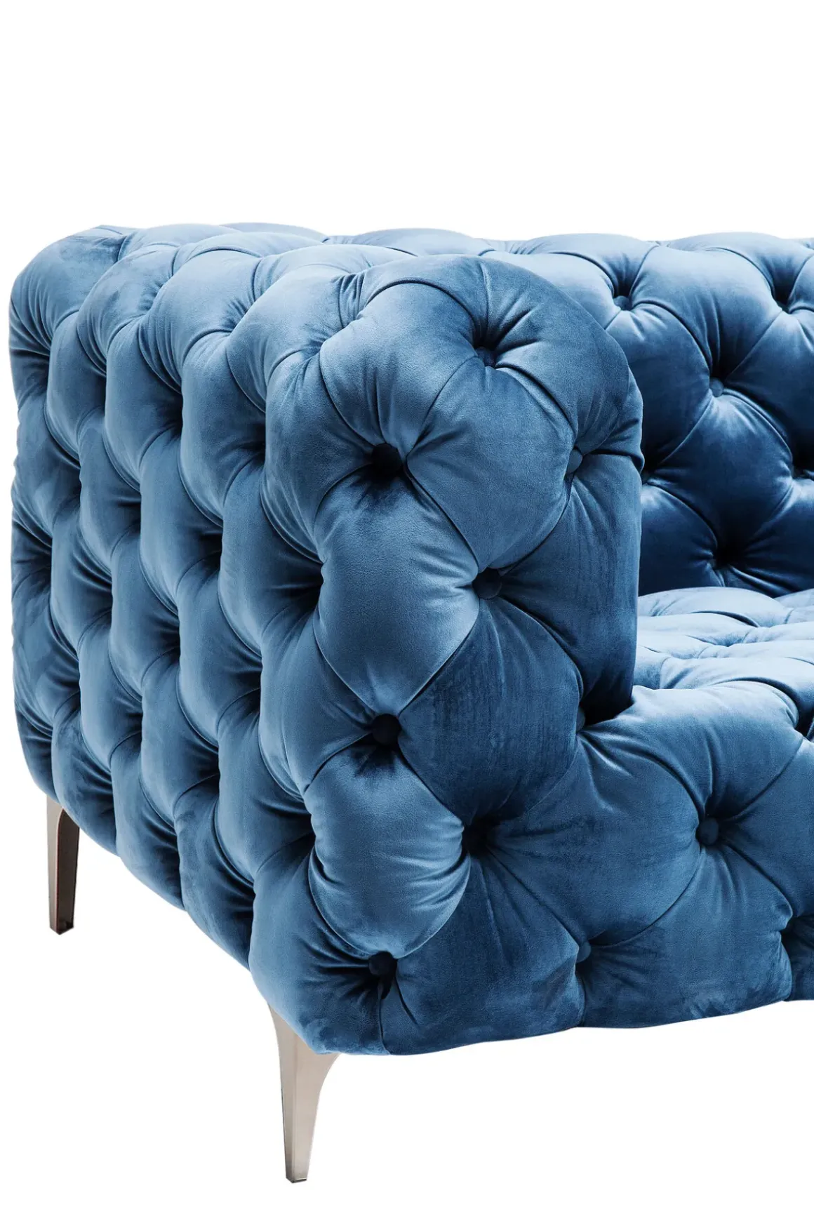 Soffa Look 2-sits Velvet Blå - KARE Design