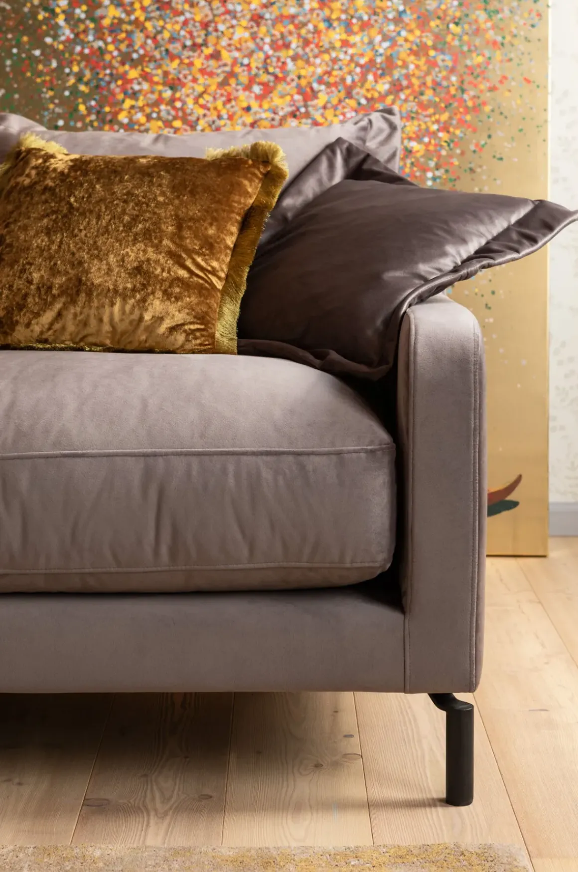 Soffa Lullaby 3-sits Taupe - KARE Design