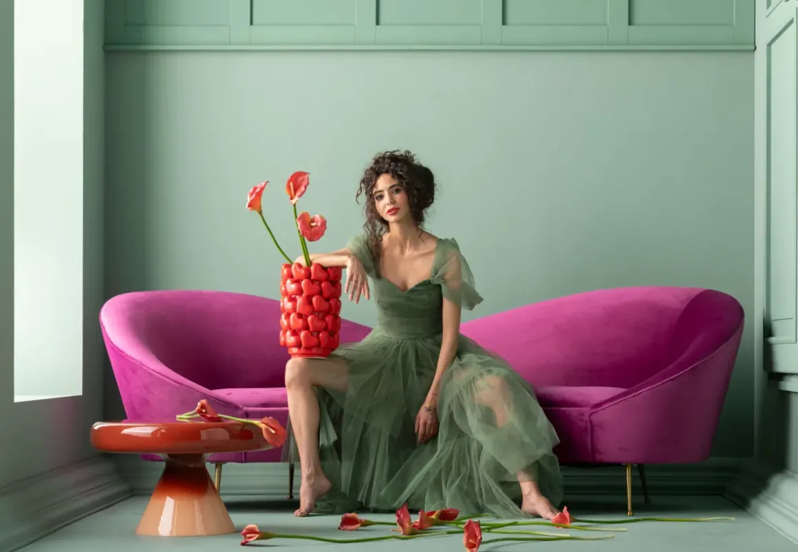 Soffa Night Fever - Cerise, 3-sits - KARE Design