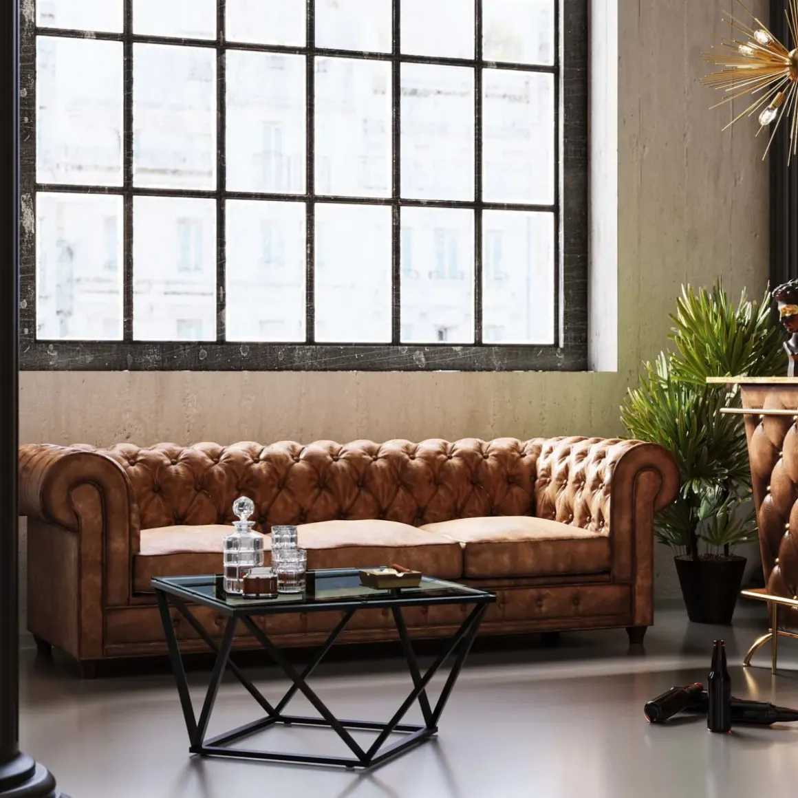 Soffa Oxford 3-sits Vintage Smart - KARE Design