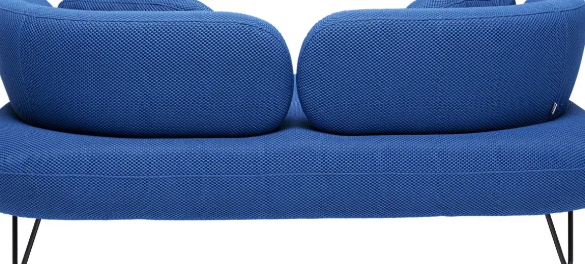 Soffa Peppo 2-Sits - Blå, 182cm - KARE Design