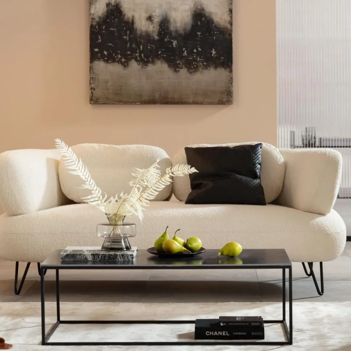 Soffa Peppo - Vit, 2-Sits - KARE Design