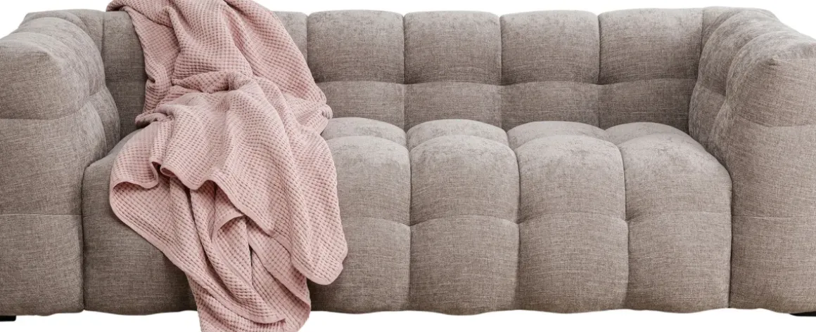 Soffa Salamanca 3-sits, Grå, 240cm - KARE Design