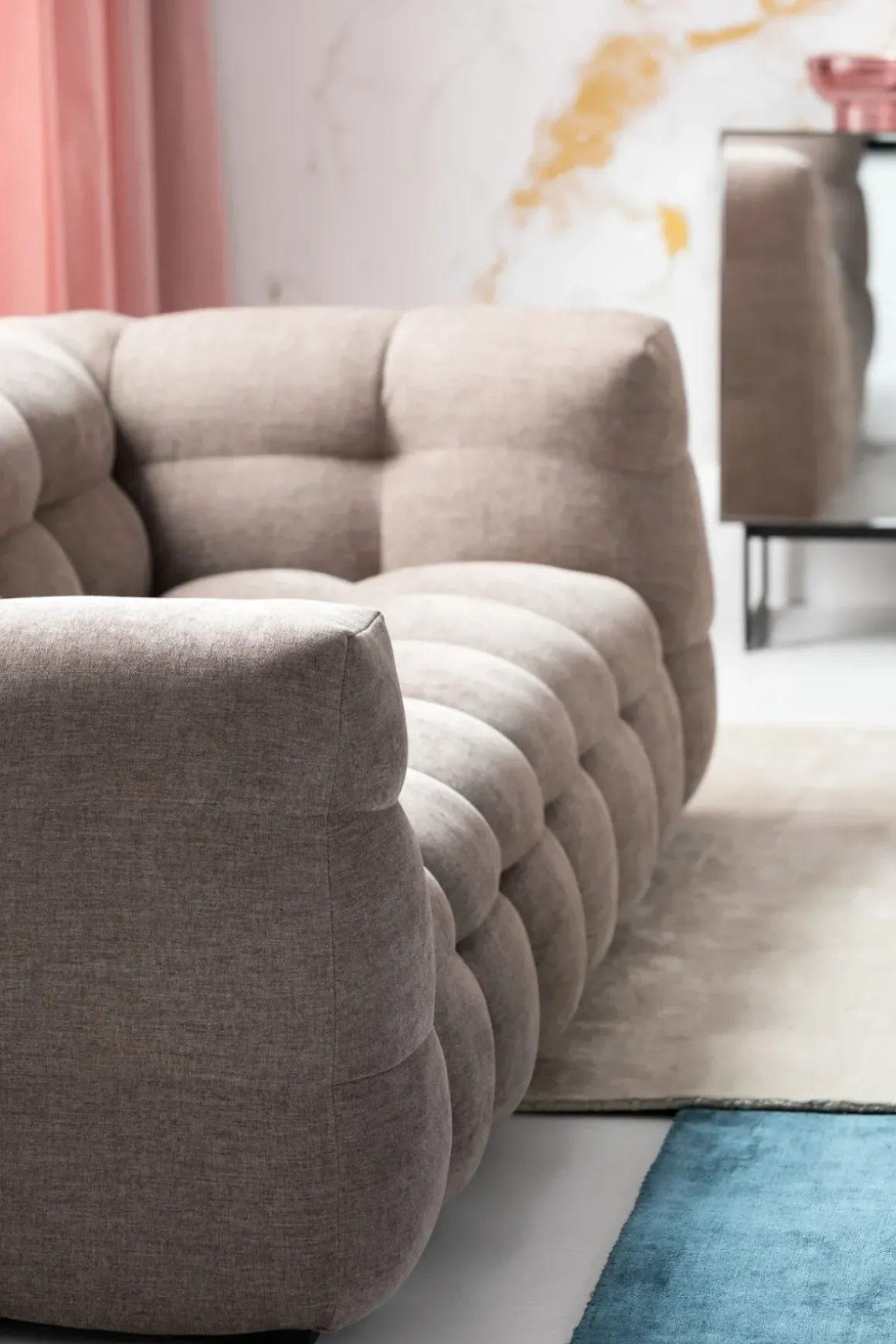 Soffa Salamanca 3-sits, Grå, 240cm - KARE Design
