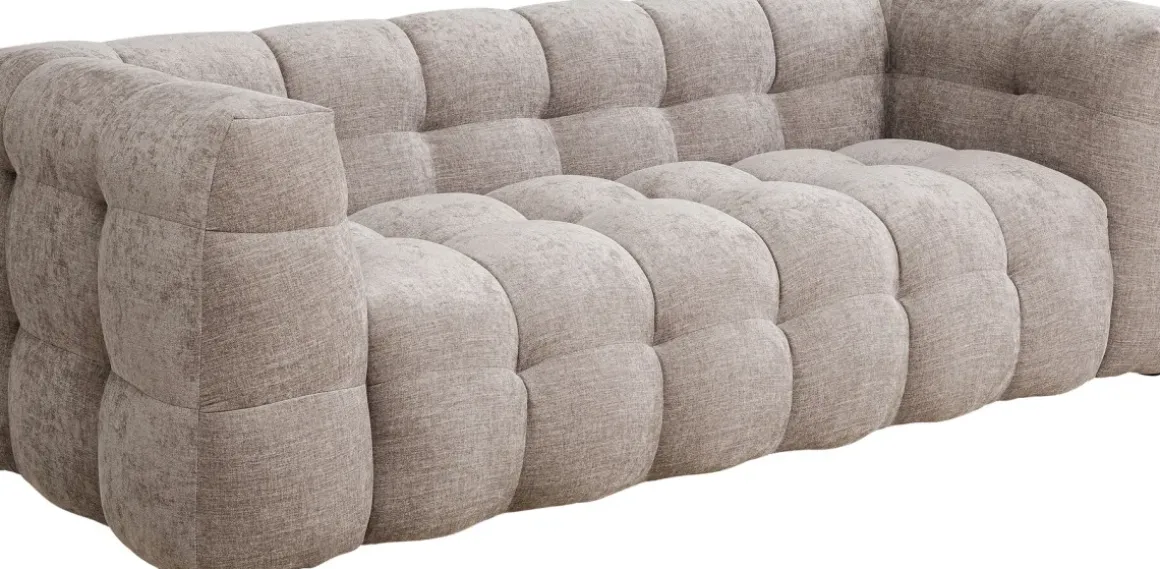 Soffa Salamanca 3-sits, Grå, 240cm - KARE Design