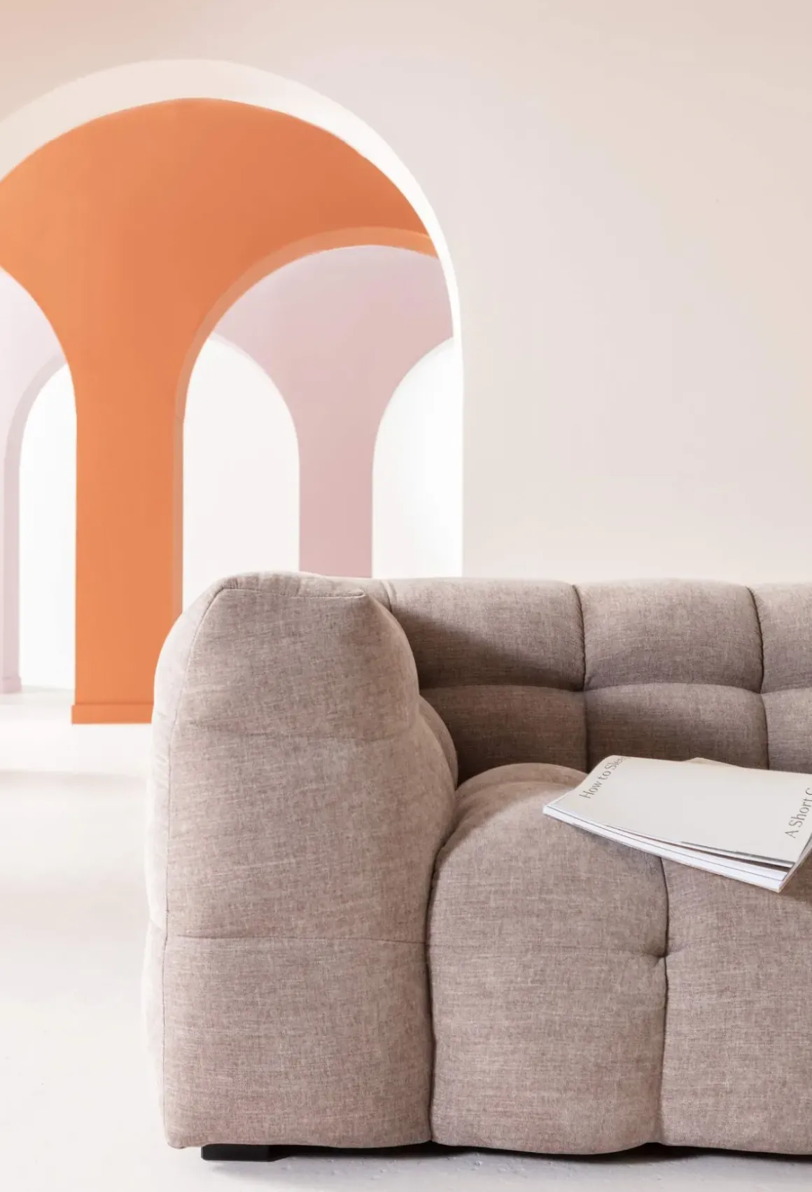 Soffa Salamanca 3-sits, Grå, 240cm - KARE Design