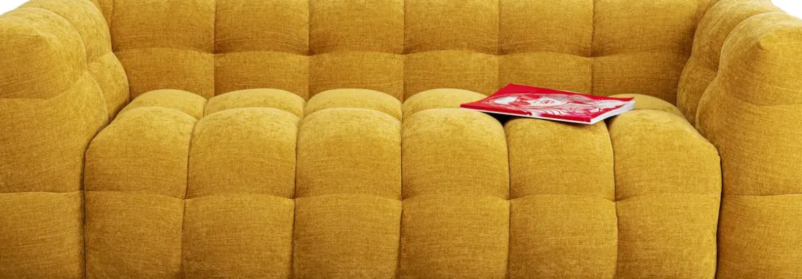 Soffa Salamanca - 3-sits, Gul, 240cm - KARE Design